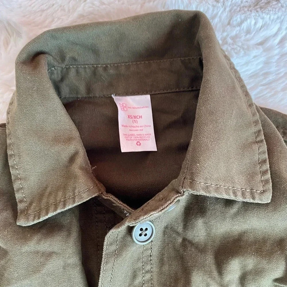 no boundaries Green Army Jacket cropped size XS - Picture 2 of 5